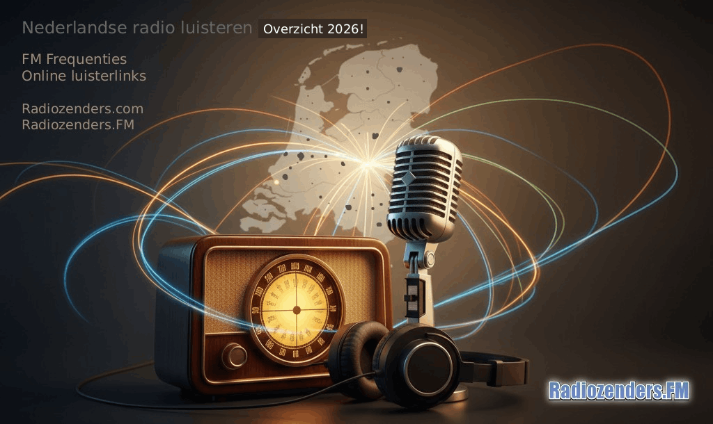 Nederlandse radio luisteren frequentie overzicht 2026. FM frequenties en luisterlinks!