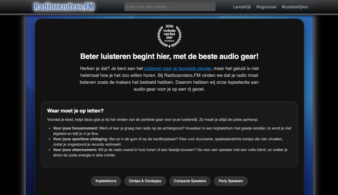 Beter luisteren doe je hier, met de beste audio gear!