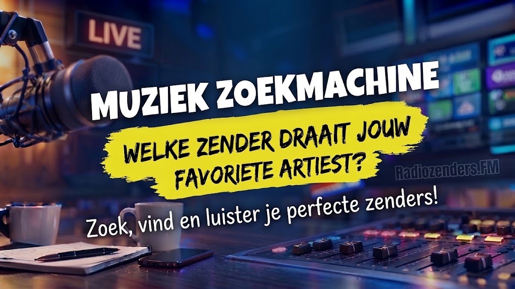 Muziek zoekmachine - Welke zender draait jouw favoriete artiest? | Radiozenders.FM