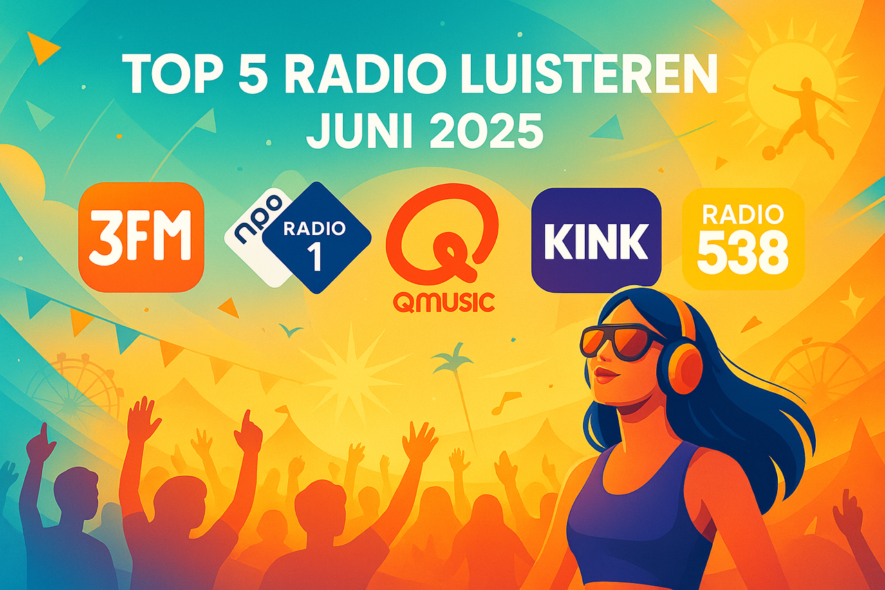 Top 5 Radio luisteren | juni 2025 Top 5 Radio luisteren | juni 2025